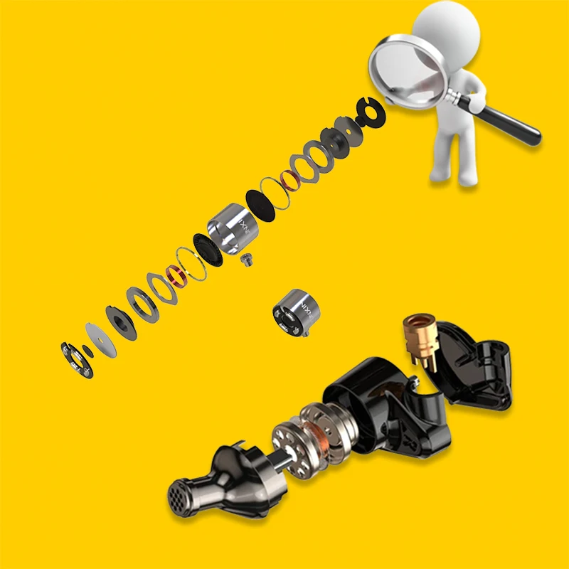 A Pair 20-20kHz Full Frequency CNC Process Magnetohydrodynamic Coaxial Collaborative Mixing Tuning Nozzle Dual Dynamic Driver
A Pair 20-20kHz Full Frequency CNC Process Magnetohydrodynamic Coaxial Collaborative Mixing Tuning Nozzle Dual Dynamic Driver