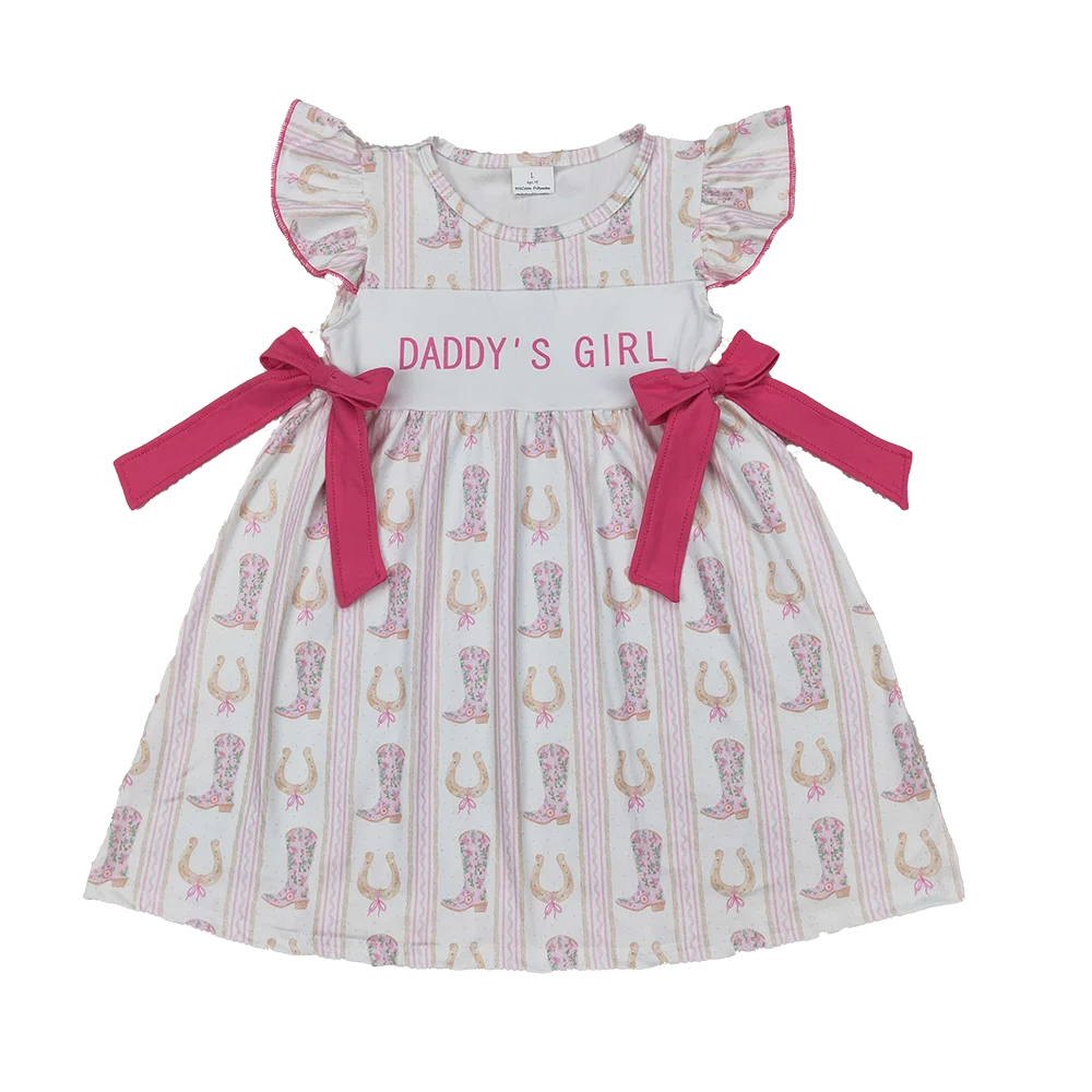 GSD2053 Baby Girls Summer Dress Baby Girls Western Daddy's Girl Bows Knee Length Dresses
GSD2053 Baby Girls Summer Dress Baby Girls Western Daddy's Girl Bows Knee Length Dresses