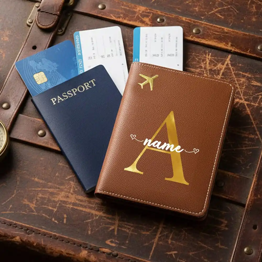 Custom Name RFID PU Passport Holder, Ultra Slim Wallet Card Coin Case with 26 Initial Letters Travel Accessory
Custom Name RFID PU Passport Holder, Ultra Slim Wallet Card Coin Case with 26 Initial Letters Travel Accessory