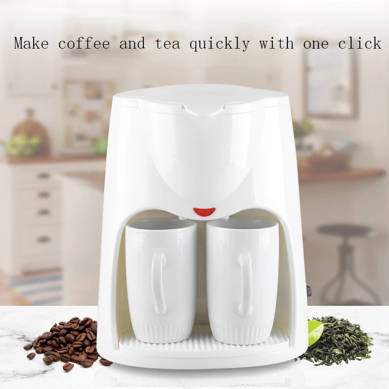 American Coffee Maker White Household Drip Type Double Cup Tea Extraction Machine Coffee Making Machine
American Coffee Maker White Household Drip Type Double Cup Tea Extraction Machine Coffee Making Machine