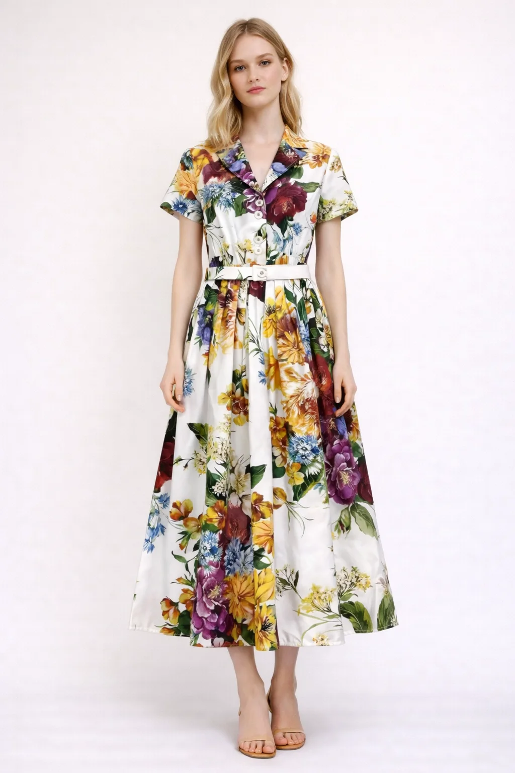 Holiday Style Women Dress Seifrmann Casual Square-Neck Floral-Print Cotton Pleated Dresses Spaghetti Strap Backless
Holiday Style Women Dress Seifrmann Casual Square-Neck Floral-Print Cotton Pleated Dresses Spaghetti Strap Backless