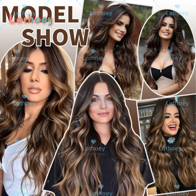 Brown Lace Front Wig for Women - Pre-Plucked, Natural Wavy Hair, Highlight Humen Hair Middle Part
Brown Lace Front Wig for Women - Pre-Plucked, Natural Wavy Hair, Highlight Humen Hair Middle Part