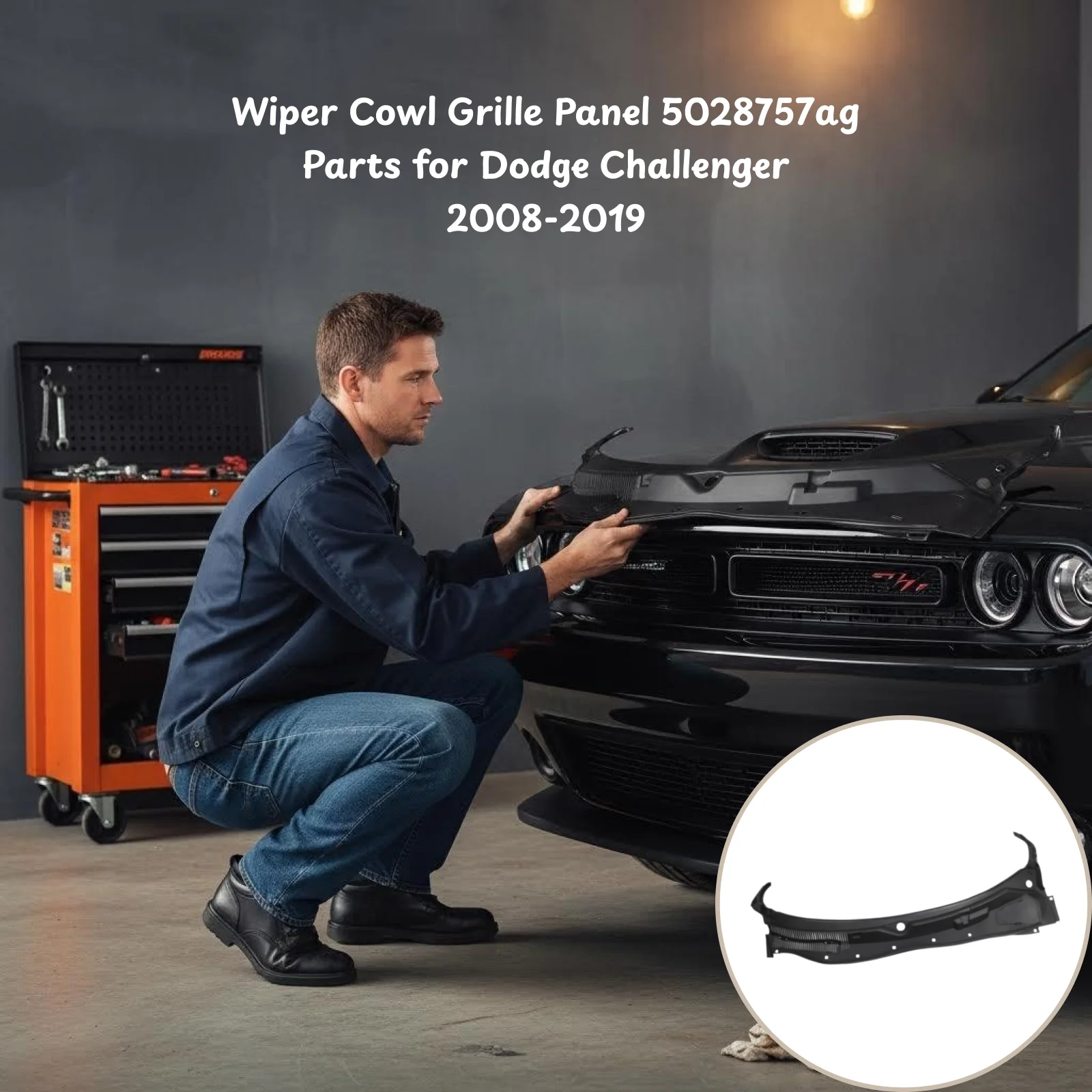 Панель решетки капота стеклоочистителя 5028757 ag Запчасти для Dodge Challenger 2008-2019 гг.
Панель решетки капота стеклоочистителя 5028757 ag Запчасти для Dodge Challenger 2008-2019 гг.