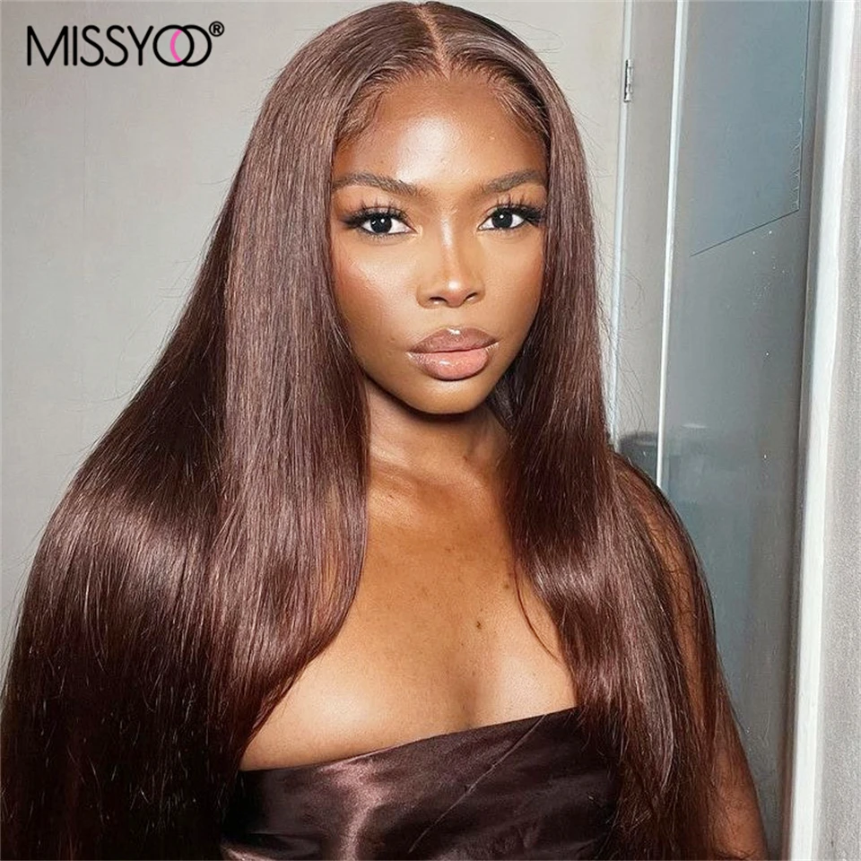 Brazilian Chocolate Brown Straight Human Hair Lace Front Wigs Pre Plucked Remy Hair #4 Colored 13x4 Frontal Lace Wig For Woman
Brazilian Chocolate Brown Straight Human Hair Lace Front Wigs Pre Plucked Remy Hair #4 Colored 13x4 Frontal Lace Wig For Woman