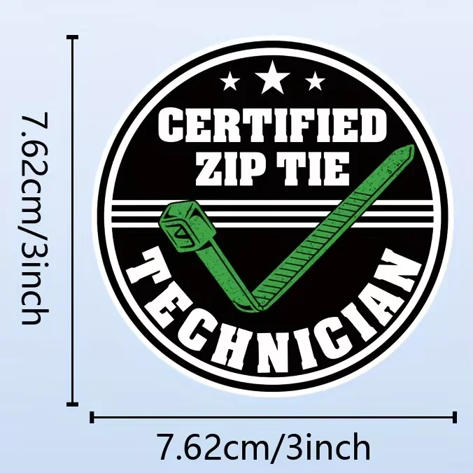 1pc Zip Tie Certified Motorcycle Stickers Funny Technician Mechanic Electrician Construction Waterproof Decals for Racing Helmet
1pc Zip Tie Certified Motorcycle Stickers Funny Technician Mechanic Electrician Construction Waterproof Decals for Racing Helmet