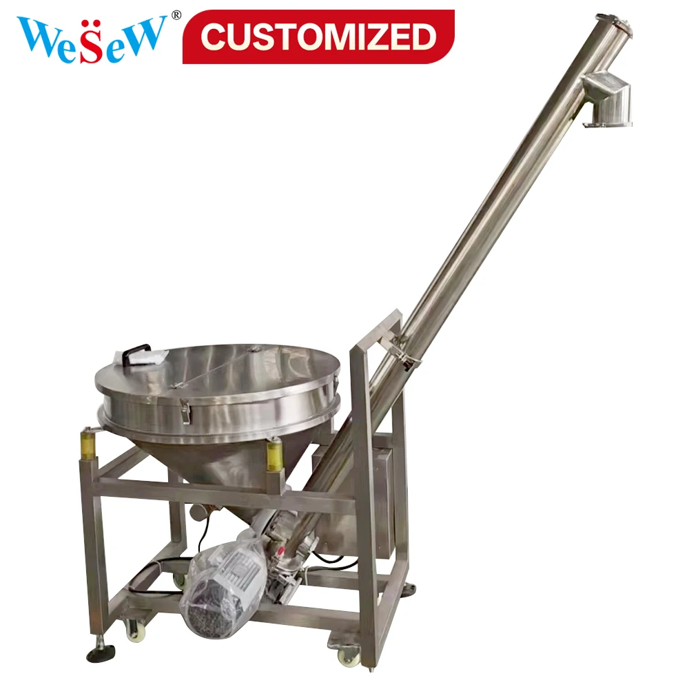 Customized industrial coffee powder packaging machine with inclined screw conveyor suitable for corn and wheat flour
Customized industrial coffee powder packaging machine with inclined screw conveyor suitable for corn and wheat flour