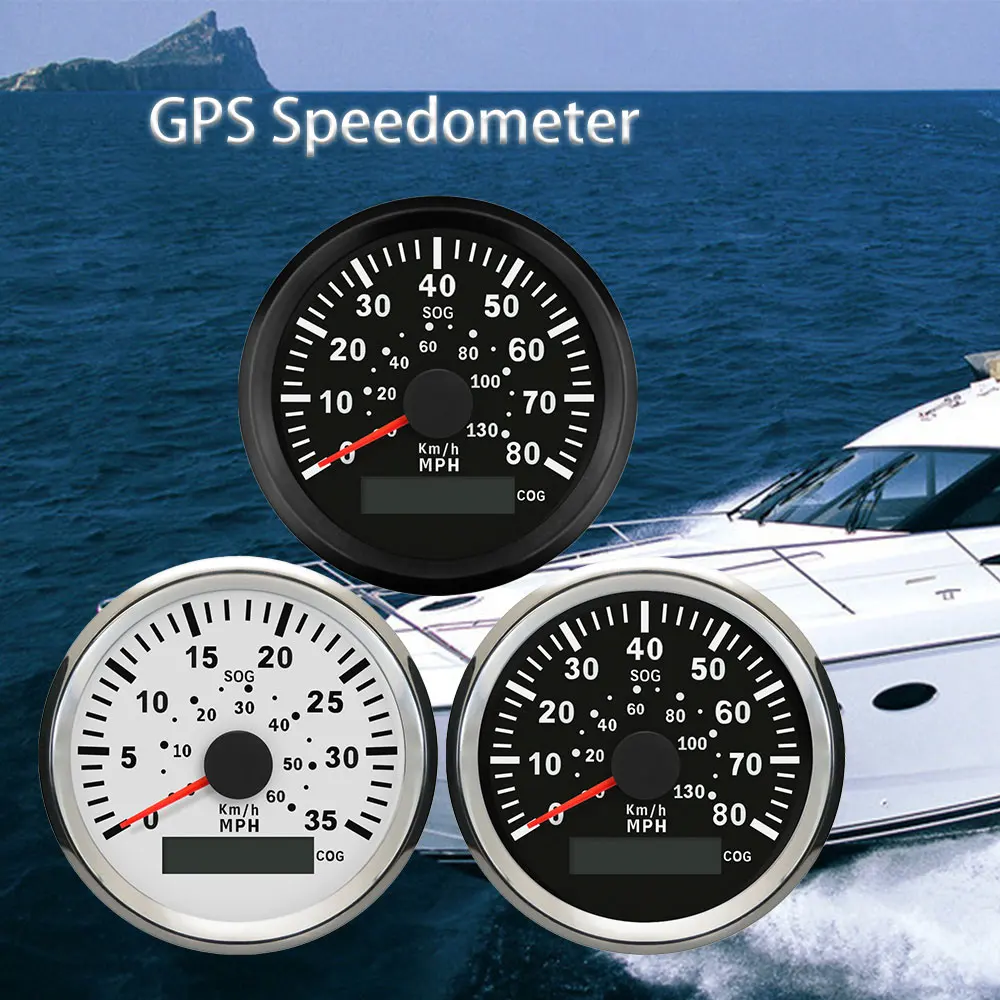 RHAXEL 85mm GPS Speedometer with COG 35MPH 80MPH 0-60km/h 0-130km/h for Car Boat with Red Backlight 9-32V
RHAXEL 85mm GPS Speedometer with COG 35MPH 80MPH 0-60km/h 0-130km/h for Car Boat with Red Backlight 9-32V