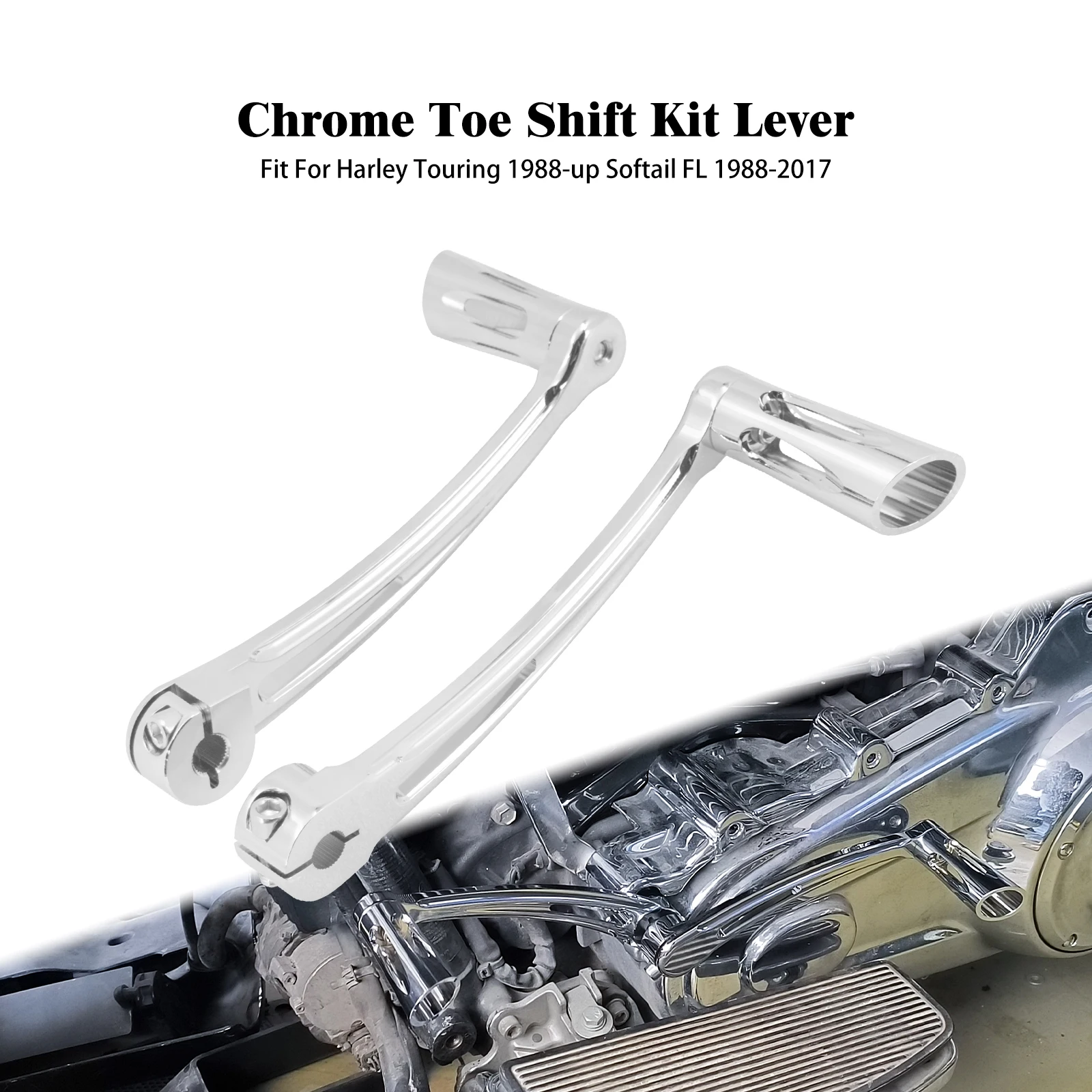 Motorcycle Heel/Toe Shift Lever Kit Chrome W/ Shifter Pegs For Harley Touring Electra Street Glide 88-Up Softail FL Deluxe 88-17
Motorcycle Heel/Toe Shift Lever Kit Chrome W/ Shifter Pegs For Harley Touring Electra Street Glide 88-Up Softail FL Deluxe 88-17