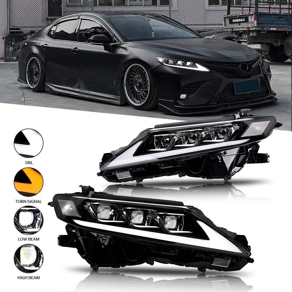 For 2018-2024 Toyota Camry LED Headlight Projector Lens Camry LED Animation DRL Dynamic Signal Automotive Accessories Car Lights
For 2018-2024 Toyota Camry LED Headlight Projector Lens Camry LED Animation DRL Dynamic Signal Automotive Accessories Car Lights