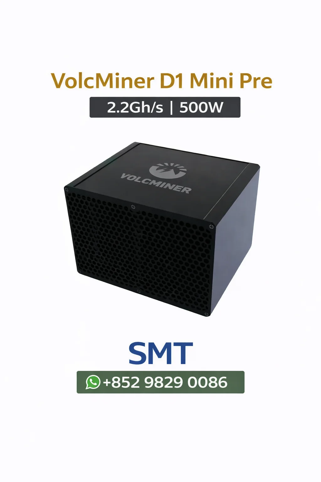 СКИДКА 2+1 БЕСПЛАТНО! Новый ASIC-майнер VolcMiner D1 Mini (до 2.2Gh/s, 500W) для майнинга DOGE и LTC (алгоритм Scypt)
СКИДКА 2+1 БЕСПЛАТНО! Новый ASIC-майнер VolcMiner D1 Mini (до 2.2Gh/s, 500W) для майнинга DOGE и LTC (алгоритм Scypt)