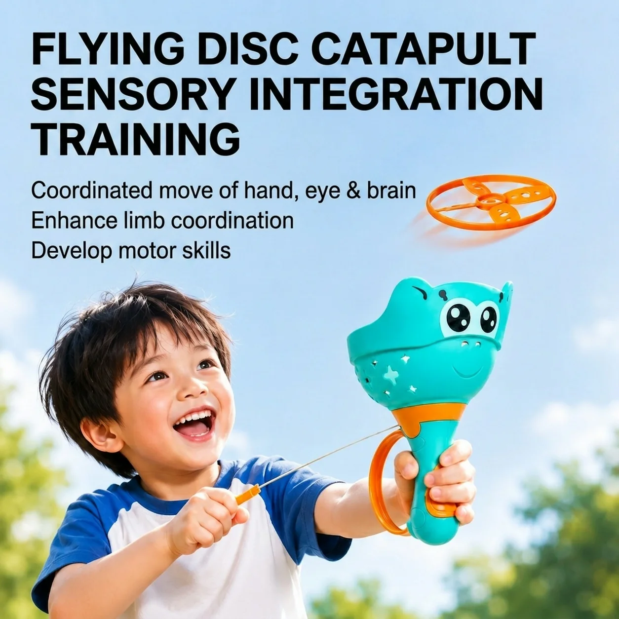 Mquduo Flying Disc Catapult Launcher Toy for Kids, Pull & Fly Outdoor Sports Game, Hand Eye Coordination Training Toy Gifts
Mquduo Flying Disc Catapult Launcher Toy for Kids, Pull & Fly Outdoor Sports Game, Hand Eye Coordination Training Toy Gifts