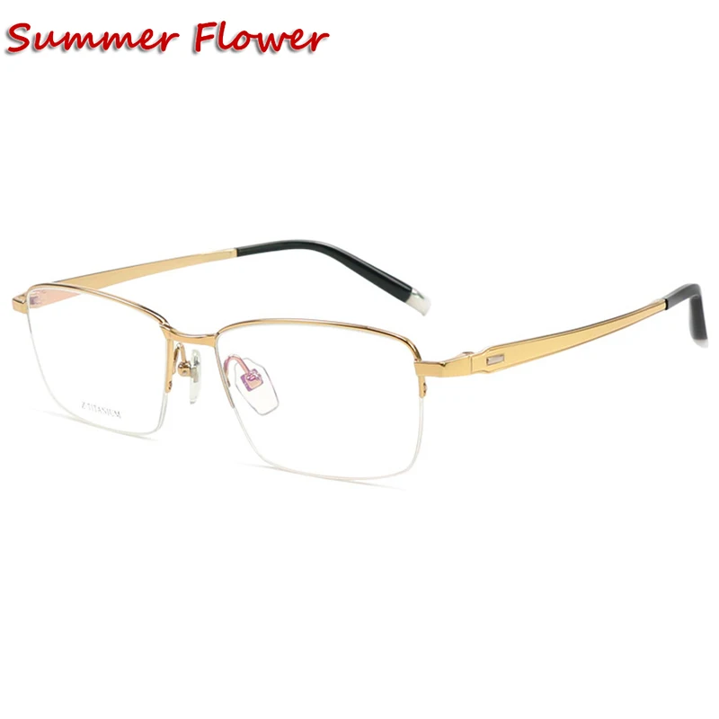Men Spectacles Pure Titanium Prescription Glasses Frame Top Quality Optical Eyewear Half Rim Flexible Design Women Eyeglasses
Men Spectacles Pure Titanium Prescription Glasses Frame Top Quality Optical Eyewear Half Rim Flexible Design Women Eyeglasses