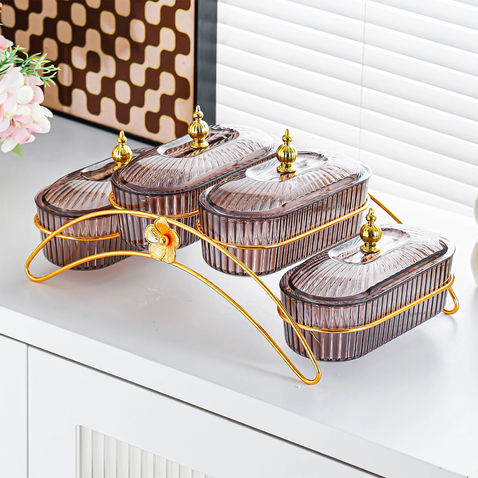 Decorative Dried Fruit Dish with Lid Storage Container Organizer Snack Dishes for Cupcake Graduation Banquet Living Room Kitchen
Decorative Dried Fruit Dish with Lid Storage Container Organizer Snack Dishes for Cupcake Graduation Banquet Living Room Kitchen