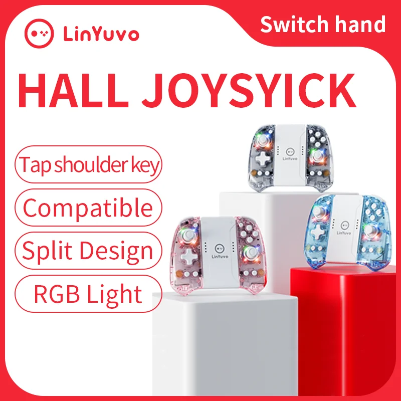 LinYuvo Transparent BT controller Support Adjustable RGB Ring Light and Wake up Function for Switch
LinYuvo Transparent BT controller Support Adjustable RGB Ring Light and Wake up Function for Switch