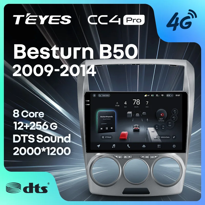 TEYES CC4 PRO For FAW Besturn B50 2009 - 2014 CarPlay Radio Multimedia Stereo Car play Android Auto 2DIN Autoradio
TEYES CC4 PRO For FAW Besturn B50 2009 - 2014 CarPlay Radio Multimedia Stereo Car play Android Auto 2DIN Autoradio