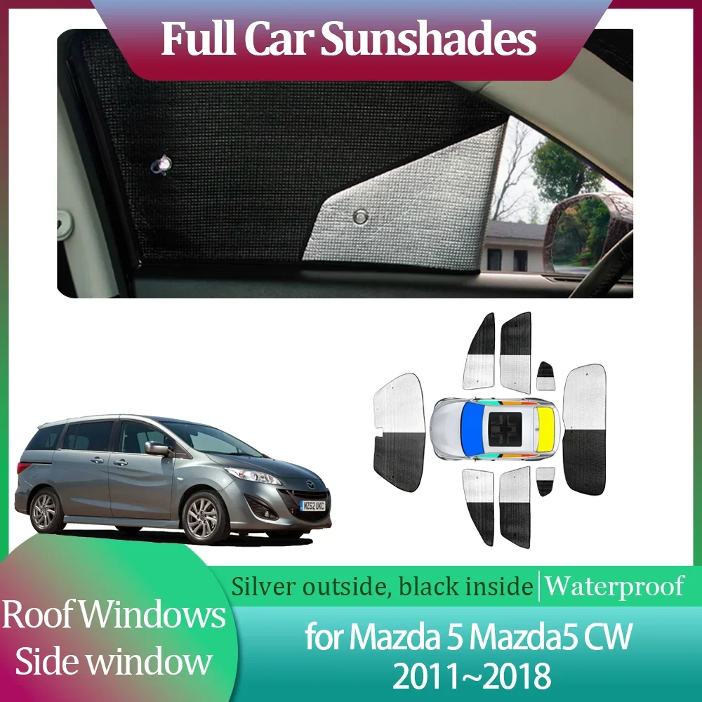 Car Sunshades for Mazda 5 Mazda5 Premacy CW 2011~2018 Side Roof Windows Sun Visor Windshield Curtain Sunroof Cover Accessories
Car Sunshades for Mazda 5 Mazda5 Premacy CW 2011~2018 Side Roof Windows Sun Visor Windshield Curtain Sunroof Cover Accessories