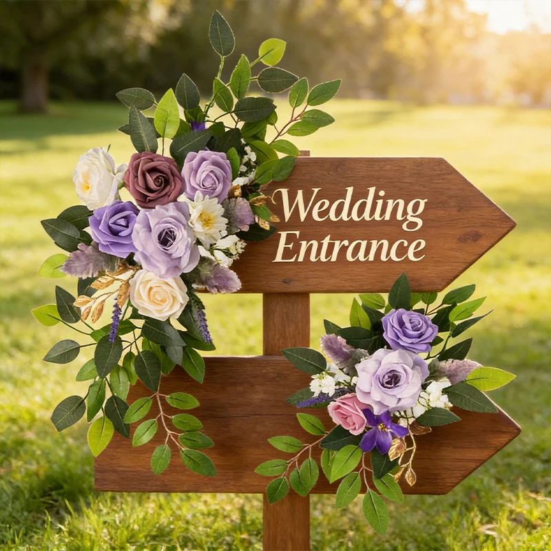 2Pcs Artificial Rose Floral Swag with Eucalyptus Leaves Lavender, Hanging Garland for Front Door Wedding Farmhouse Home
2Pcs Artificial Rose Floral Swag with Eucalyptus Leaves Lavender, Hanging Garland for Front Door Wedding Farmhouse Home