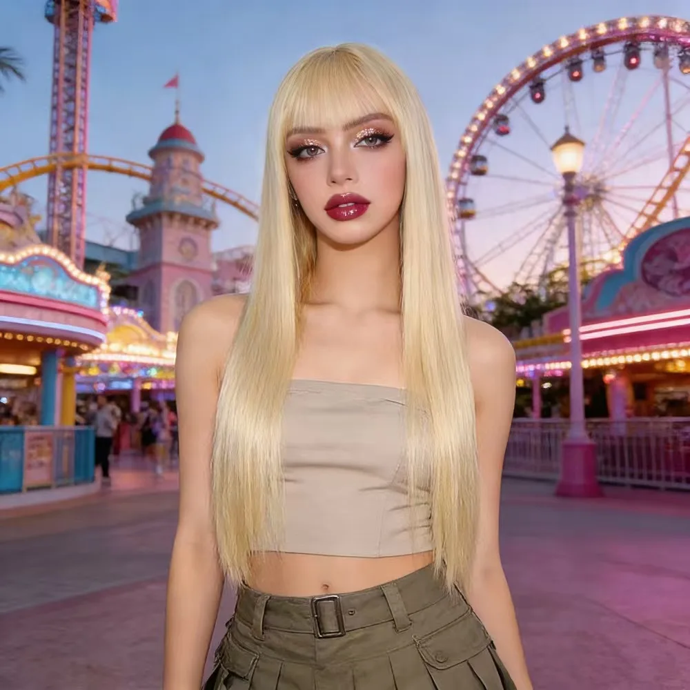 Long Straight Wig for Women with Airy Bangs Full Head Hair Look Wig
Long Straight Wig for Women with Airy Bangs Full Head Hair Look Wig