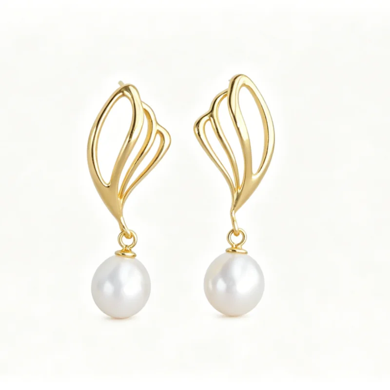 Women Fashion S925 Sterling Silver Dangle Earrings 24K Gold Plated Hollow Butterfly Wing Inlaid Natural Pearl Earring Daily Gift
Women Fashion S925 Sterling Silver Dangle Earrings 24K Gold Plated Hollow Butterfly Wing Inlaid Natural Pearl Earring Daily Gift