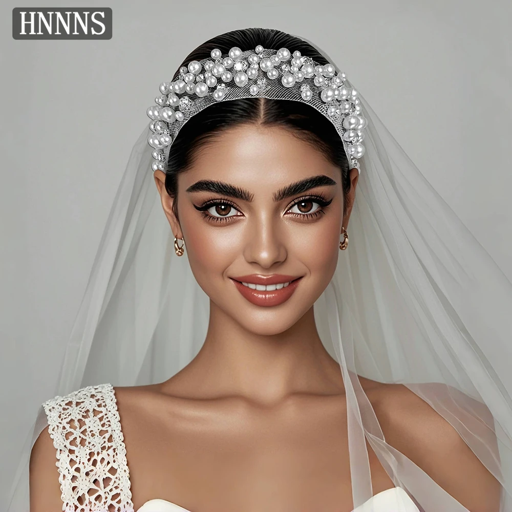 HNNNS Romantic Bridal Wedding Accessories Fashion Pearl Elegant Hair Bands Wedding Headpieces Ladies Dress Up Jewelry A291
HNNNS Romantic Bridal Wedding Accessories Fashion Pearl Elegant Hair Bands Wedding Headpieces Ladies Dress Up Jewelry A291