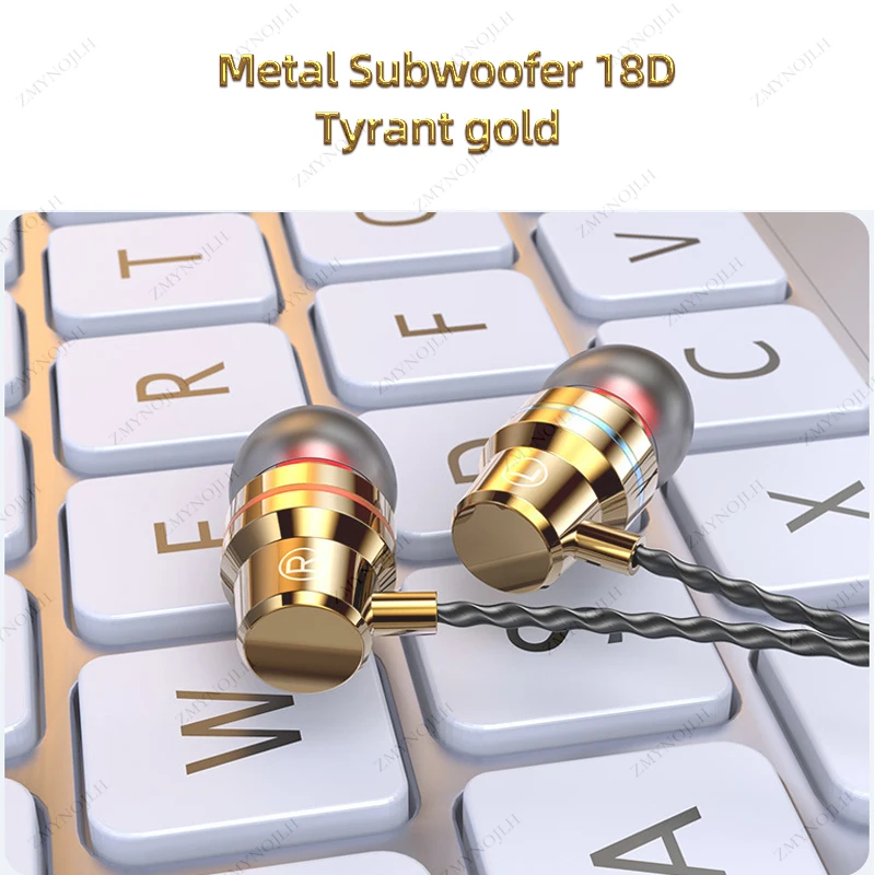 3.5mm In-Ear Metal Heavy Bass Wired Sports Earphone Microphone Phone Music Fashion Headphones For Samsung Xiaomi Huawei Phones
3.5mm In-Ear Metal Heavy Bass Wired Sports Earphone Microphone Phone Music Fashion Headphones For Samsung Xiaomi Huawei Phones