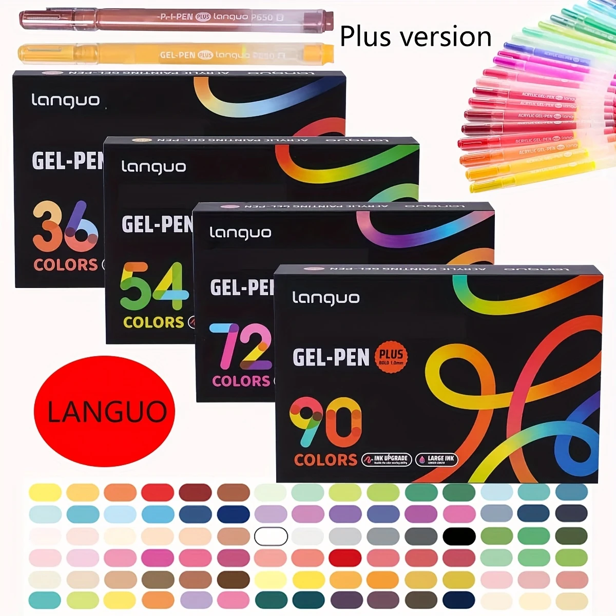 LANGUO 90 Colors Acrylic Gel Pen 1.0mm Large Capacity Student Writing Pen Painting Drawing Office School Supplies Stationery
LANGUO 90 Colors Acrylic Gel Pen 1.0mm Large Capacity Student Writing Pen Painting Drawing Office School Supplies Stationery