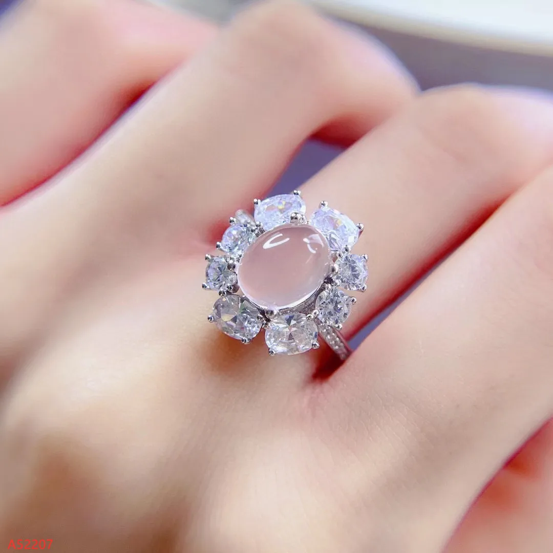 100% Natural Jewelry 925 Sterling Silver Ladies Pink Crystal Hibiscus Stone Adjustable Ring Party Birthday Got Engaged Marry
100% Natural Jewelry 925 Sterling Silver Ladies Pink Crystal Hibiscus Stone Adjustable Ring Party Birthday Got Engaged Marry