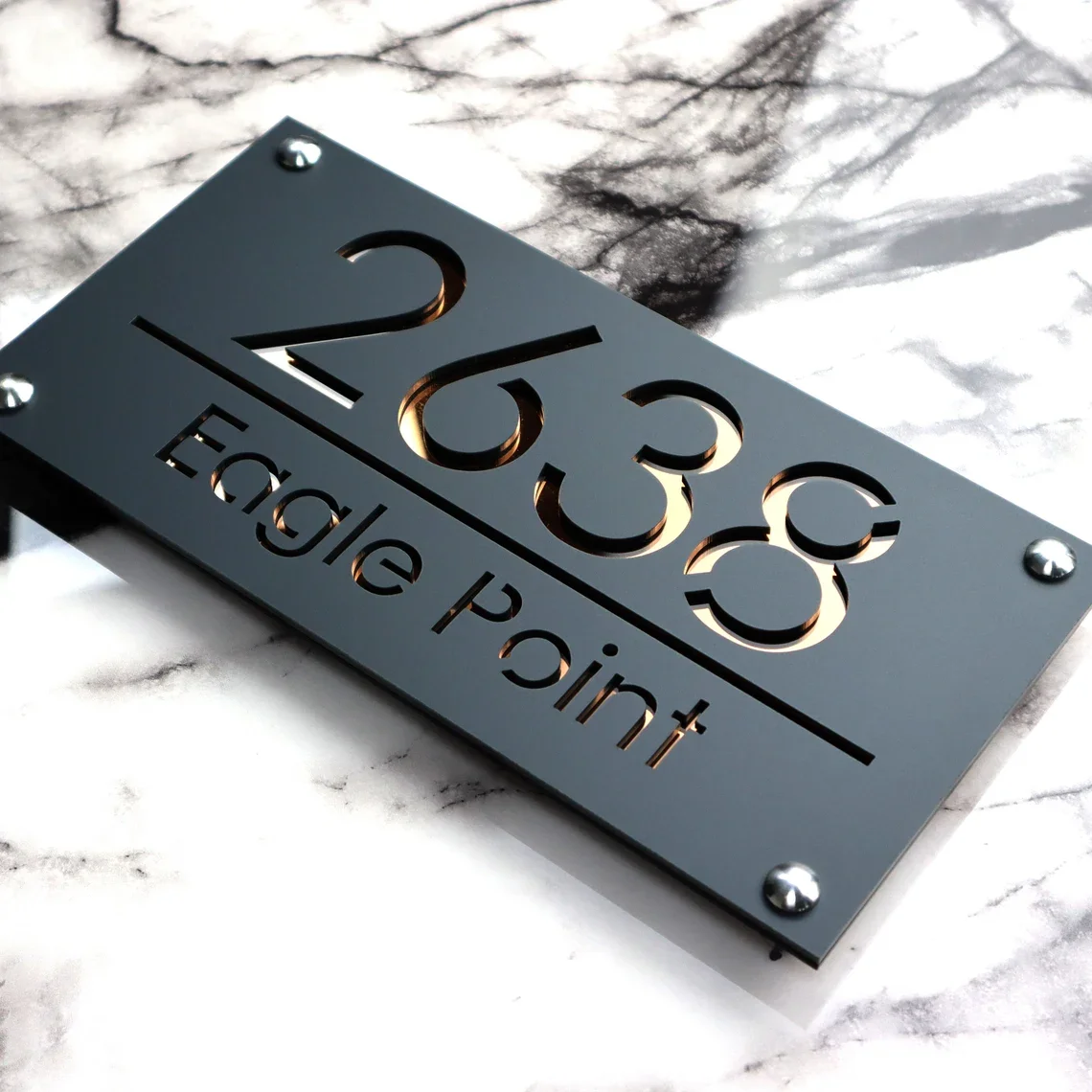 House Wall Plaques Stylish Laser Door Plaque Modern Acrylic Custom House Number Sign Matt Grey Copper Door Number 
House Wall Plaques Stylish Laser Door Plaque Modern Acrylic Custom House Number Sign Matt Grey Copper Door Number
