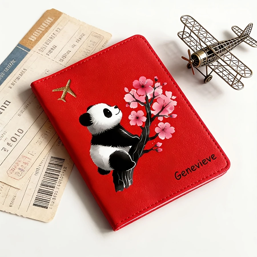 Customizable Cartoon Panda Passport Cover,Personalized multi-slot foldable faux leather travel case with open closure
Customizable Cartoon Panda Passport Cover,Personalized multi-slot foldable faux leather travel case with open closure