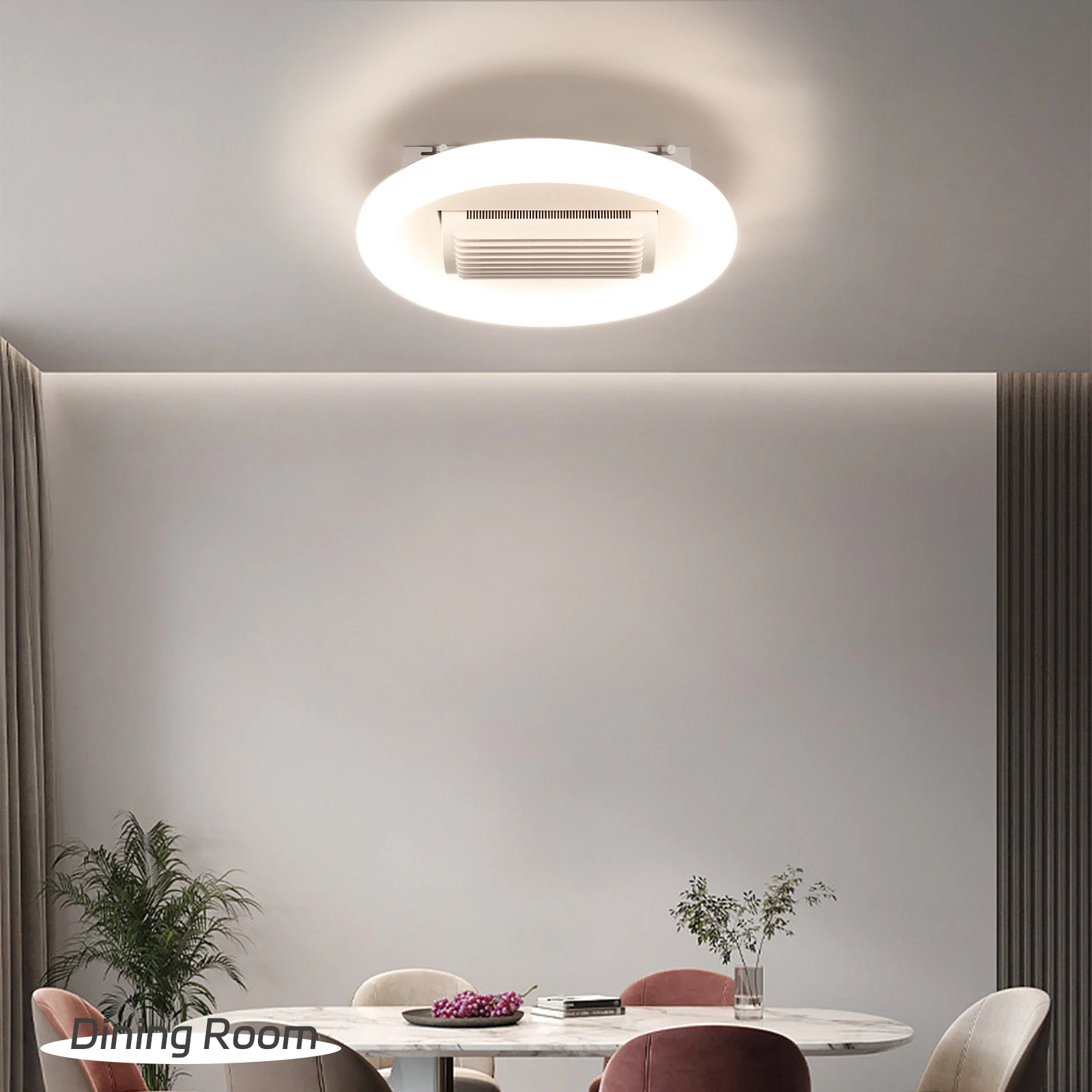 Bladeless Ceiling Fan with Lighting Remote Control Minimalism Modern Fan lamp Adjustable LED Living Room Lamp
Bladeless Ceiling Fan with Lighting Remote Control Minimalism Modern Fan lamp Adjustable LED Living Room Lamp