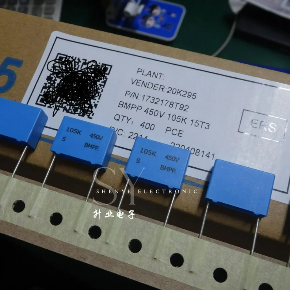 10pcs/lot SUNG HO BMPP 1.0uf 450V 1u0 1uf 105 K Brand New 15mm Film Capacitor (Thickness: 7mm)
10pcs/lot SUNG HO BMPP 1.0uf 450V 1u0 1uf 105 K Brand New 15mm Film Capacitor (Thickness: 7mm)