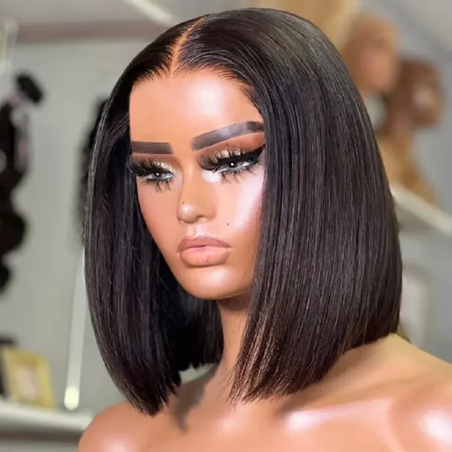 Brazilian HD Transparent 13x4 Bone Straight Short Bob Human Hair Wigs Pre Plucked Straight Lace Front Wigs 4x4 Bob Wig For Womem
Brazilian HD Transparent 13x4 Bone Straight Short Bob Human Hair Wigs Pre Plucked Straight Lace Front Wigs 4x4 Bob Wig For Womem