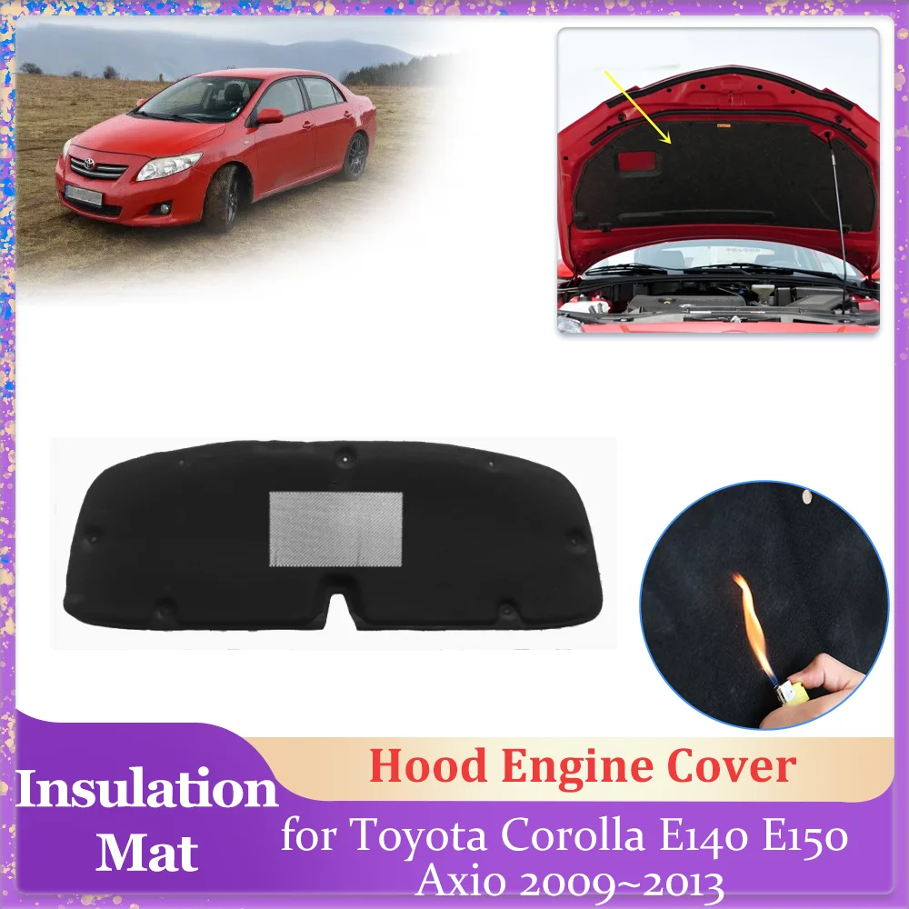 Изоляционная накладка на капот автомобиля для Toyota Corolla E140 E150 Axio 2009 ~ 2013, подкладка крышки двигателя, хлопковый звукоизоляционный тепловой коврик, аксессуары
Изоляционная накладка на капот автомобиля для Toyota Corolla E140 E150 Axio 2009 ~ 2013, подкладка крышки двигателя, хлопковый звукоизоляционный тепловой коврик, аксессуары