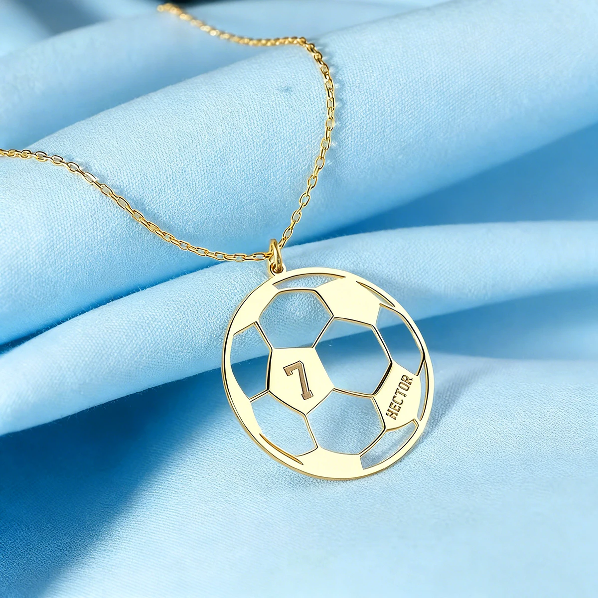 Custom Number Name Football Necklaces For Women Men Stainless Steel Customized Necklace Pendant Personalized Neck Jewelry Gift
Custom Number Name Football Necklaces For Women Men Stainless Steel Customized Necklace Pendant Personalized Neck Jewelry Gift
