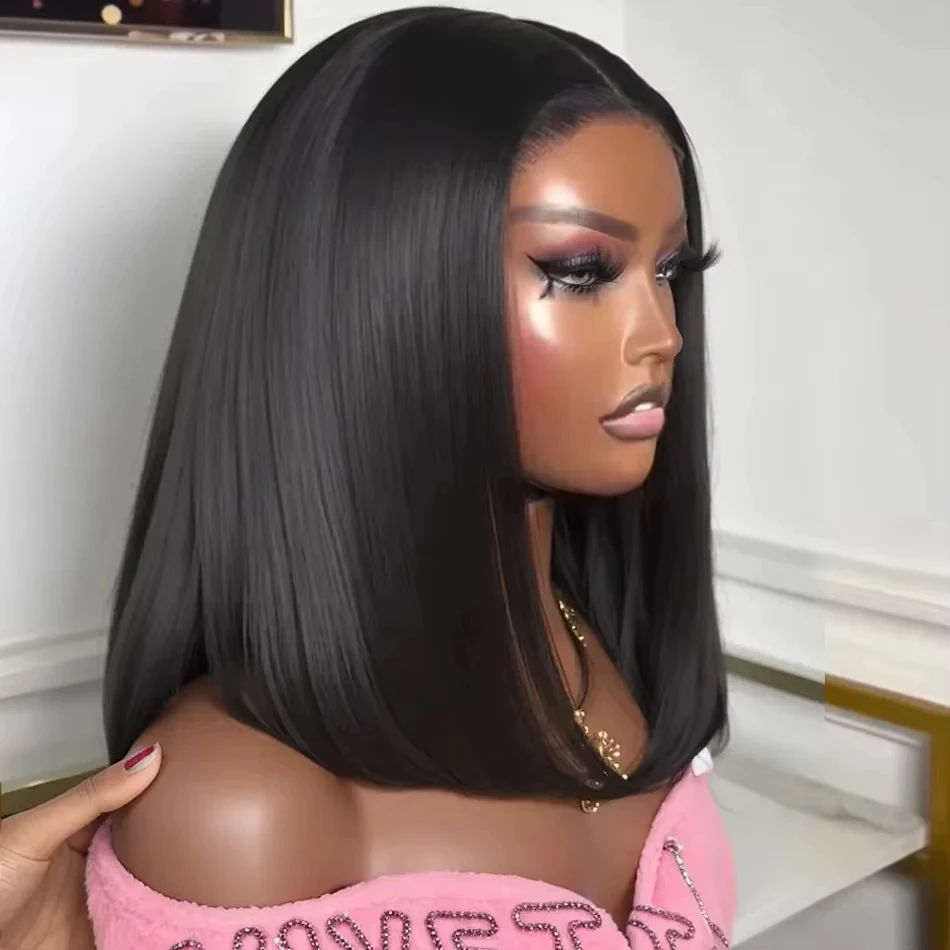 Bob Wig Human Hair 13x4 Straight Short Bob Wig Brazilian Remy Hair For Black Women 150% Density Lace Front Wigs Natural Black
Bob Wig Human Hair 13x4 Straight Short Bob Wig Brazilian Remy Hair For Black Women 150% Density Lace Front Wigs Natural Black