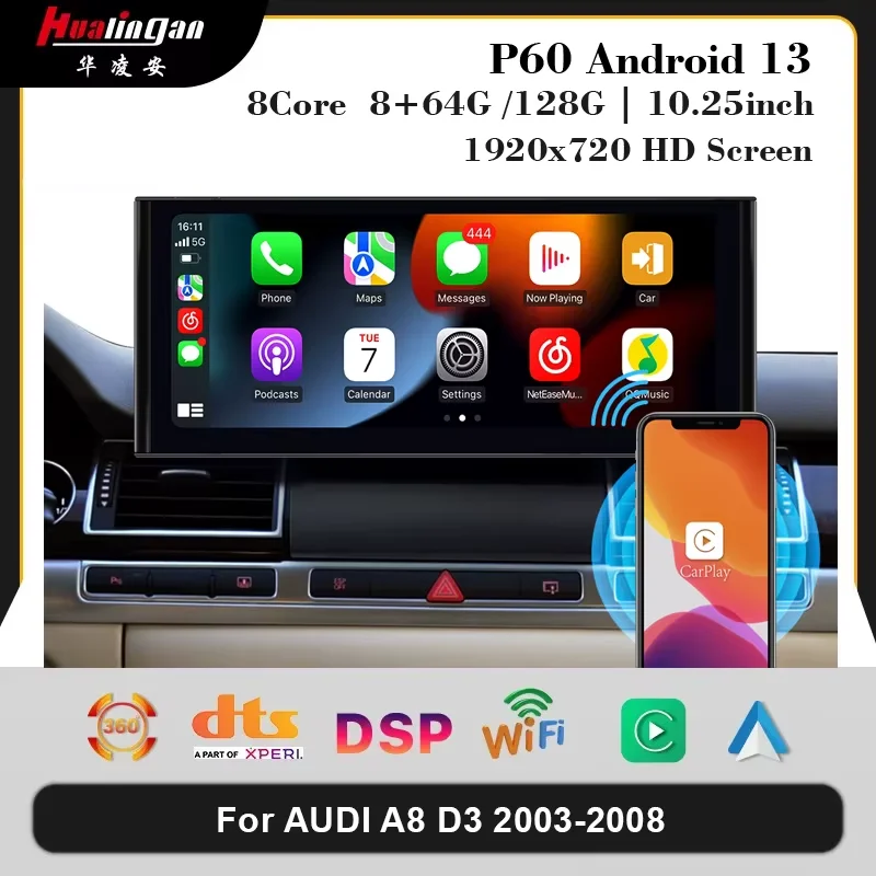 Hualingan 12.3 "car radio upgrade Android CarPlay multimedia for Audi A8 D3 original With aux retrofit touch screen Android Auto
Hualingan 12.3 "car radio upgrade Android CarPlay multimedia for Audi A8 D3 original With aux retrofit touch screen Android Auto