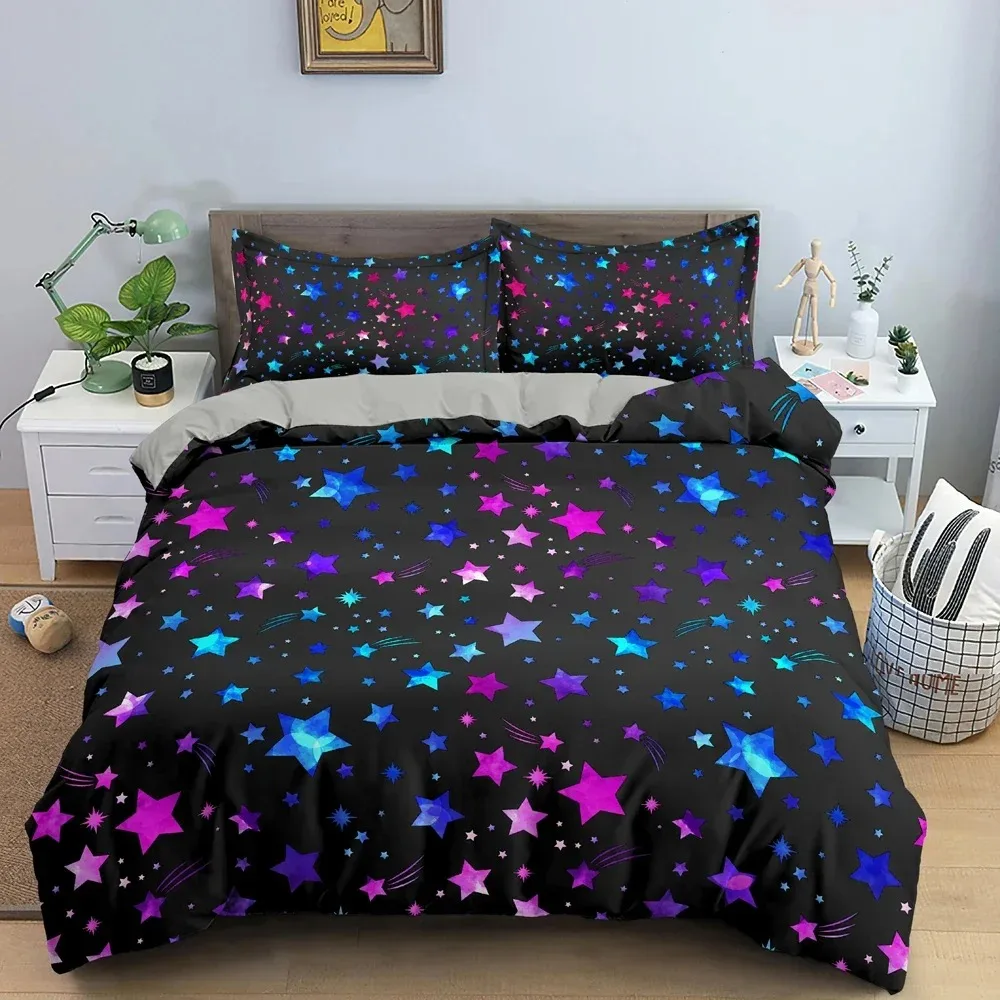 New fashion Star Pattern Duvet Cover Colorful Stars Print Quilt Covers For Bedroom Single Twin Queen King Bedding Set Home Decor
New fashion Star Pattern Duvet Cover Colorful Stars Print Quilt Covers For Bedroom Single Twin Queen King Bedding Set Home Decor