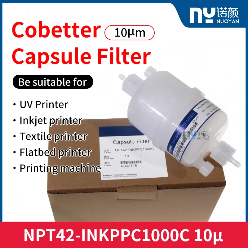 Brand New 100% 10um Cobetter Ink Filter NPT42-INKPPC1000C for Flora/Witcolor/Liyu Inkjet Printer
Brand New 100% 10um Cobetter Ink Filter NPT42-INKPPC1000C for Flora/Witcolor/Liyu Inkjet Printer