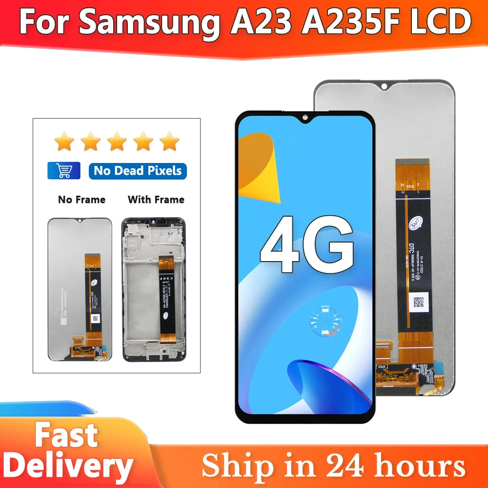 6.6'' LCD For Samsung A23 A235 A235M SM-A235F/DS LCD Display Touch Digitizer For Samsung A235F Screen with frame Replacement
6.6'' LCD For Samsung A23 A235 A235M SM-A235F/DS LCD Display Touch Digitizer For Samsung A235F Screen with frame Replacement