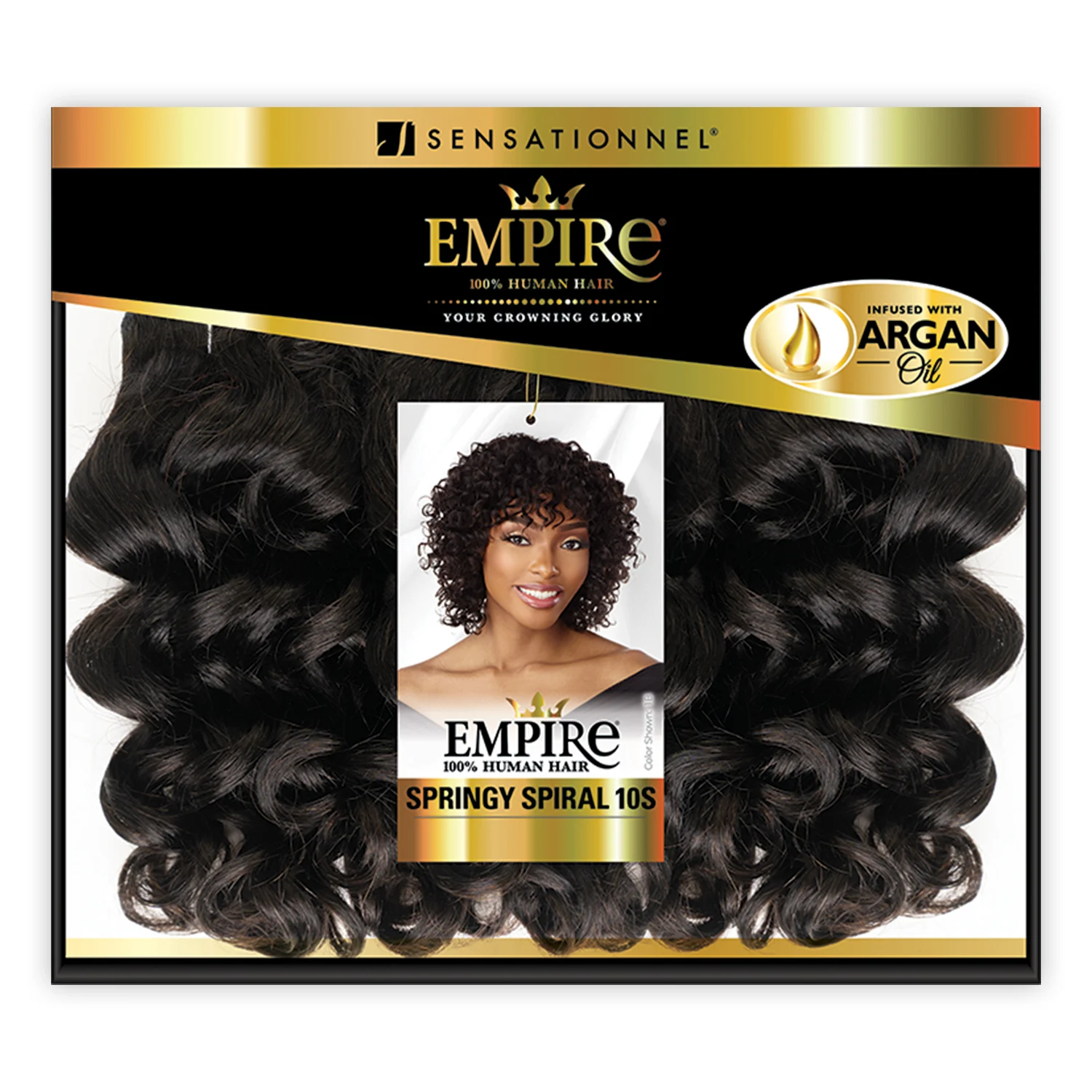 Sensationnel Empire Human Hair Weave 3Pcs Springy Spiral 10S – настоящие человеческие волосы, пружинистые спиральные кудри, полностью и натуральные, 3 шт. S 
Sensationnel Empire Human Hair Weave 3Pcs Springy Spiral 10S – настоящие человеческие волосы, пружинистые спиральные кудри, полностью и натуральные, 3 шт. S