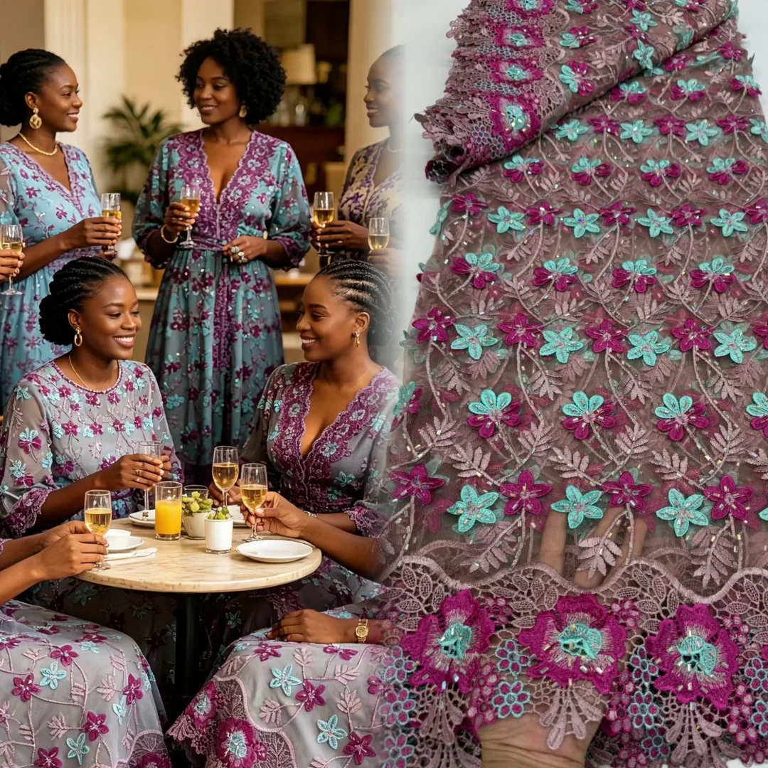 Nigerian Cord Guipure Lace Fabric 2026 High Quality Embroidery Chiffon Lace Water Soluble African Lace Fabric For Wedding Dress
Nigerian Cord Guipure Lace Fabric 2026 High Quality Embroidery Chiffon Lace Water Soluble African Lace Fabric For Wedding Dress