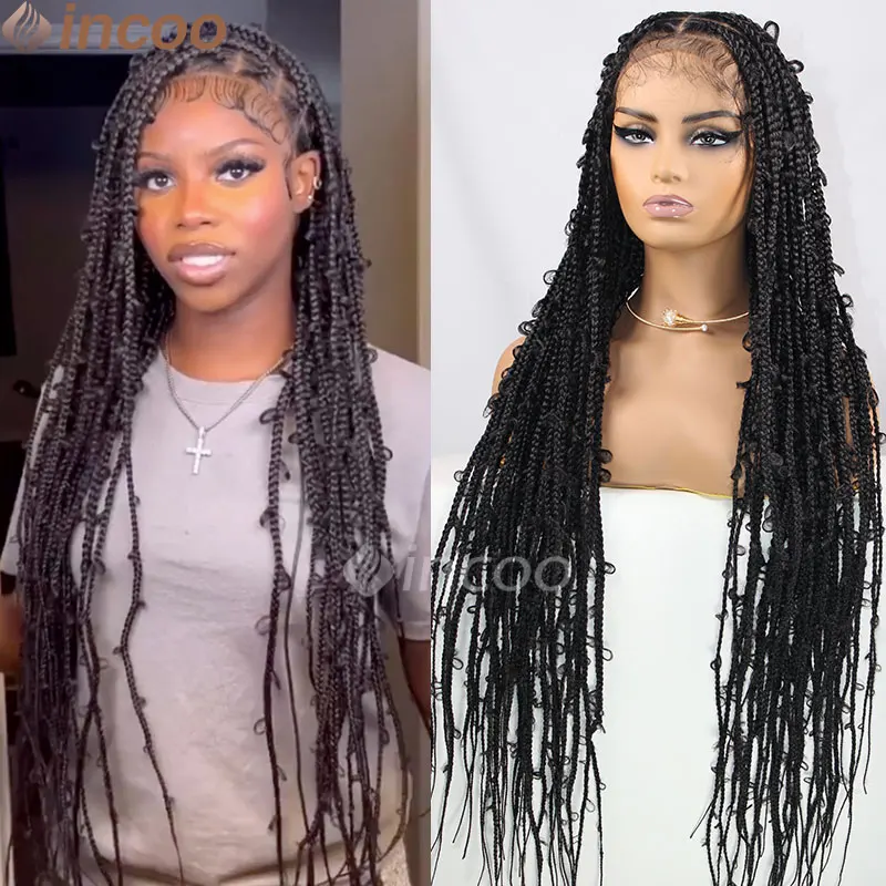 Braided Wigs Synthetic Full Lace Knotless Box Braids Wigs 36 Inch Butterfly Brading Hair Lace Front Wig With Baby Hair For Women
Braided Wigs Synthetic Full Lace Knotless Box Braids Wigs 36 Inch Butterfly Brading Hair Lace Front Wig With Baby Hair For Women