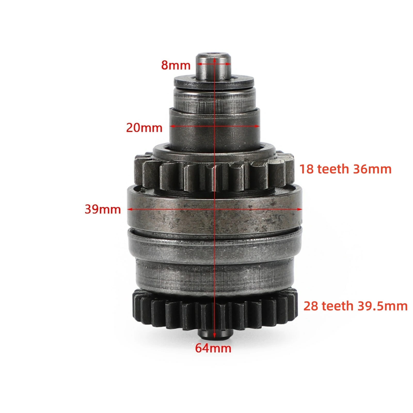 18T/28T Starter Drive Bendix for KTM 250 300 XC XCW EXC Six Days Freeride 250R Husqvarna TE250 TE300 55140026300 55140026400
18T/28T Starter Drive Bendix for KTM 250 300 XC XCW EXC Six Days Freeride 250R Husqvarna TE250 TE300 55140026300 55140026400