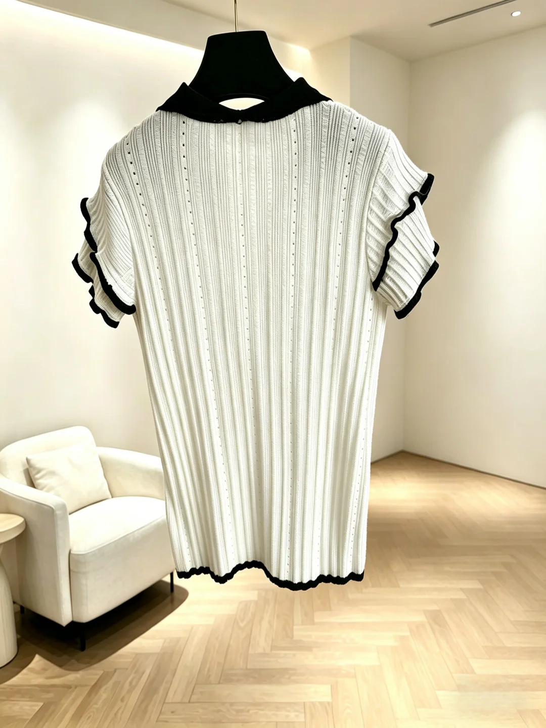 2026 Summer Women's Chic Collared Ribbed Knit Short Sleeve Top ZX18556
2026 Summer Women's Chic Collared Ribbed Knit Short Sleeve Top ZX18556