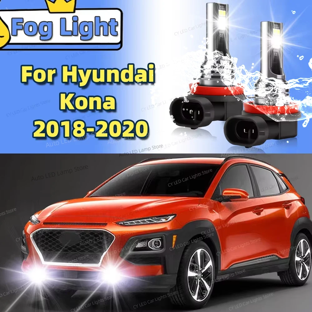 2Pcs LED Car Front Fog Light Lamps For Hyundai Kona 2018 2019 2020 6000K Canbus Auto Accessory Plug and Play
2Pcs LED Car Front Fog Light Lamps For Hyundai Kona 2018 2019 2020 6000K Canbus Auto Accessory Plug and Play