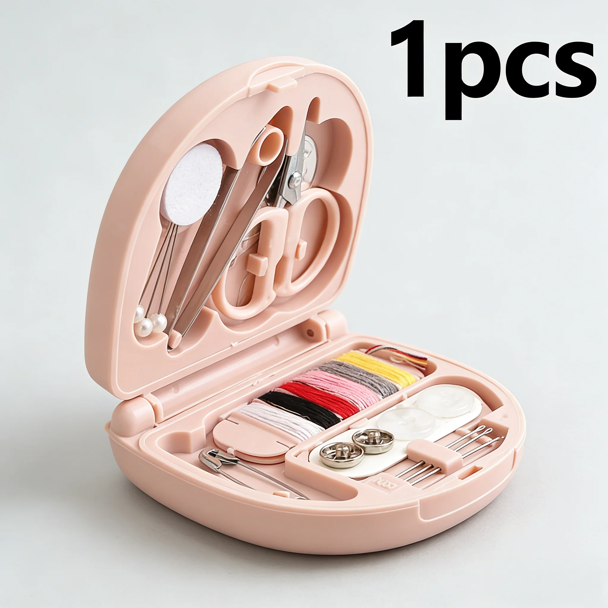 This complete sewing kit is portable and all-in-one. Has thread, needles, scissors for essential quick fixes.
This complete sewing kit is portable and all-in-one. Has thread, needles, scissors for essential quick fixes.