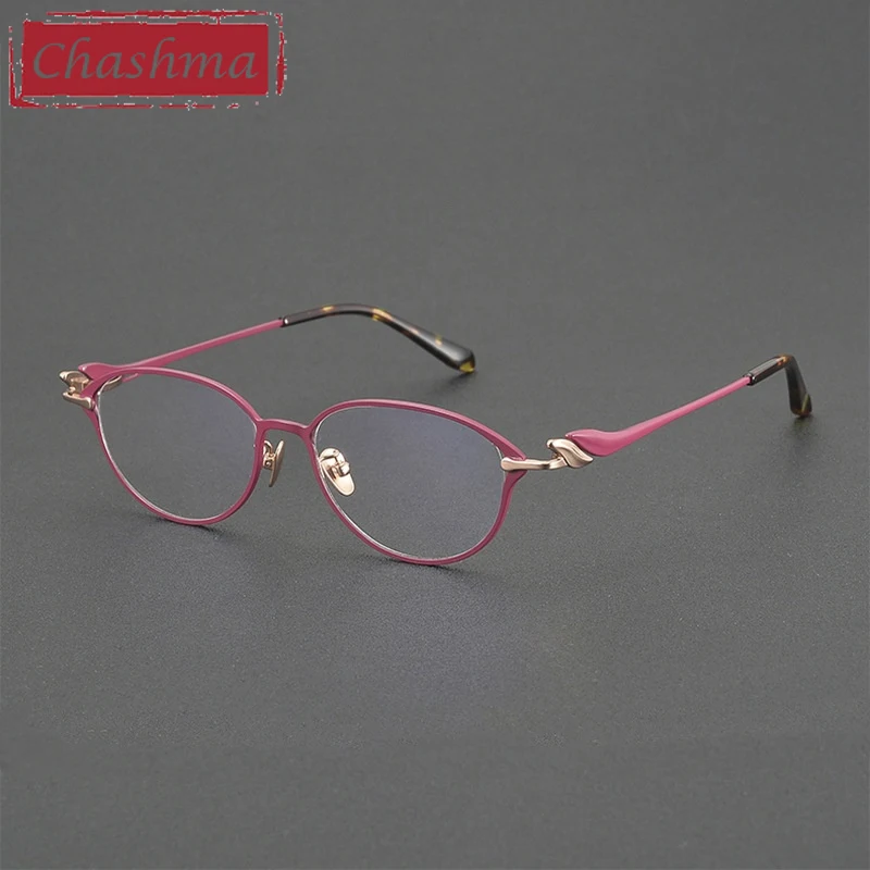 Chashma Prescription Glasses Pure Titanium Women Oval Optical Eyewear for Progressive Recipe Eyeglasses Frames Myopia Spectacles
Chashma Prescription Glasses Pure Titanium Women Oval Optical Eyewear for Progressive Recipe Eyeglasses Frames Myopia Spectacles
