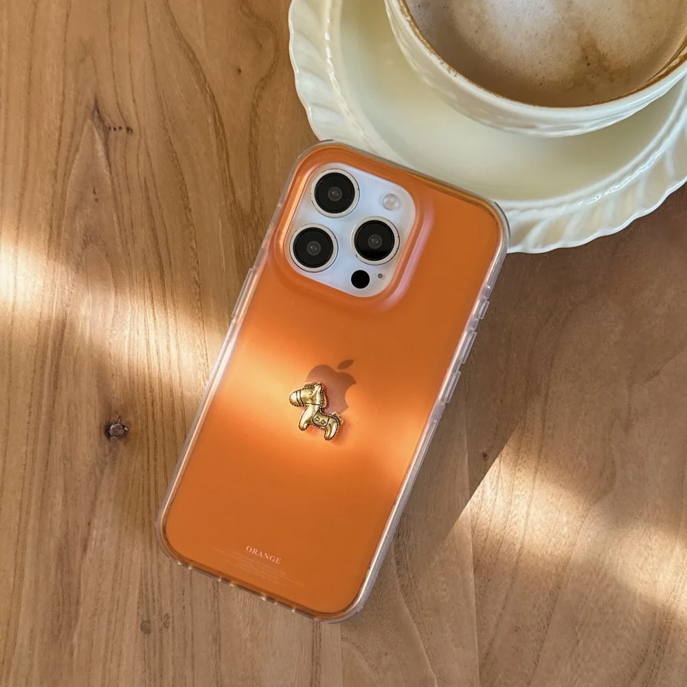 Simple solid color 3D golden horse phone case for iPhone17 16ProMax14 15Pro fundas Korean INS fashion shockproof protective case
Simple solid color 3D golden horse phone case for iPhone17 16ProMax14 15Pro fundas Korean INS fashion shockproof protective case