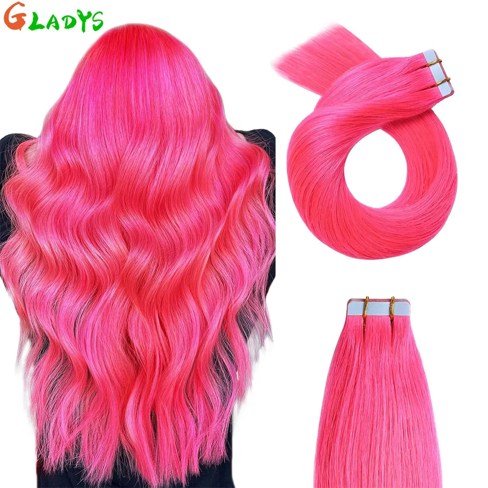 Straight Tape In Hair Extension 26 Inch Synthetic Hair Extension For Women Pink double Sided Adhesive Tape Hair 20 Pcs per Pack
Straight Tape In Hair Extension 26 Inch Synthetic Hair Extension For Women Pink double Sided Adhesive Tape Hair 20 Pcs per Pack