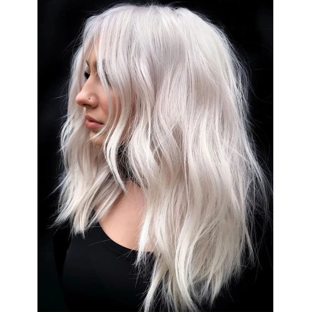 Luxury Icy Platinum Blonde 100% Brazilian Human Hair HD Transparent Lace 13x1 Lace Front Glueless Wig Wavy 16" Shoulder Length
Luxury Icy Platinum Blonde 100% Brazilian Human Hair HD Transparent Lace 13x1 Lace Front Glueless Wig Wavy 16" Shoulder Length